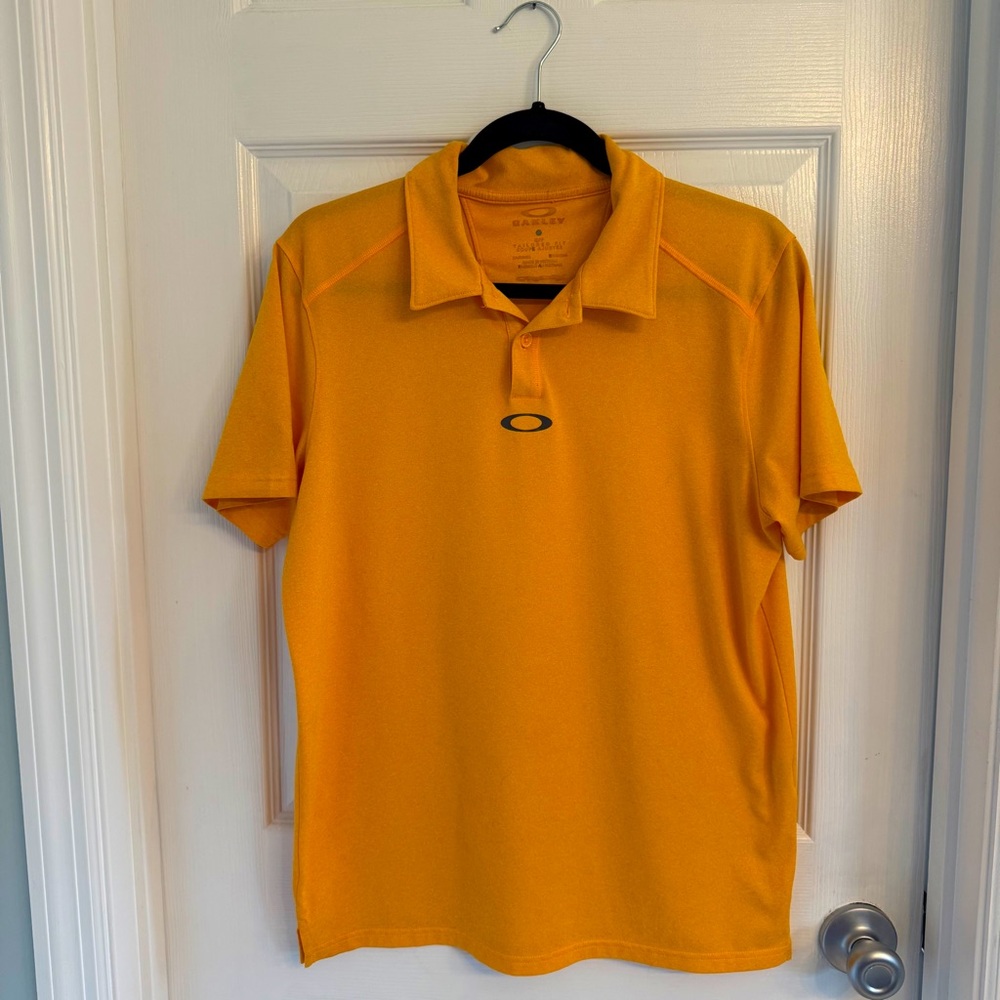 Oakley Men's Orange Polo Golf Shirt